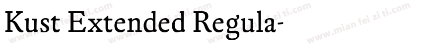 Kust Extended Regula字体转换